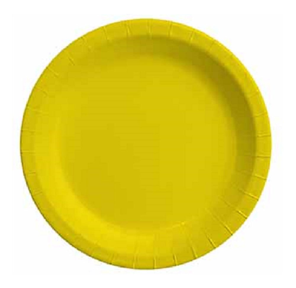 Yuvarlak Karton Tabaklar 23cmKarton Tabak 23 cm Sarı 8 AdetRoll Up