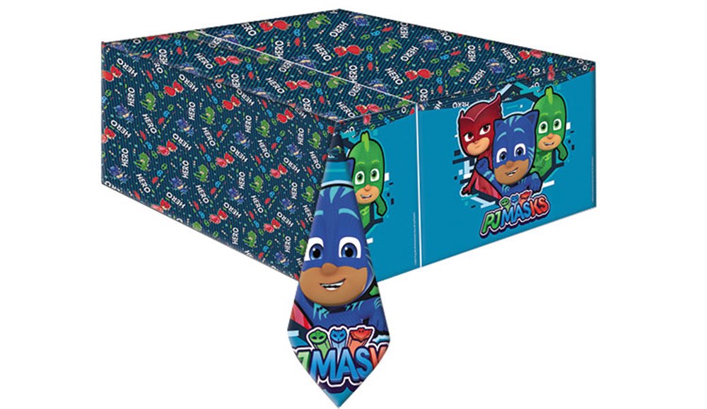 Lisanslı Masa ÖrtüleriPj Masks Temalı Plastik Masa Örtüsü 120x180cmRoll Up