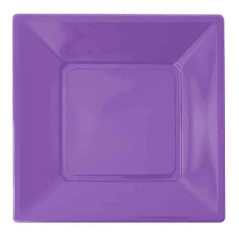 Plastik Kare Tabak 17cm LilaRoll Up