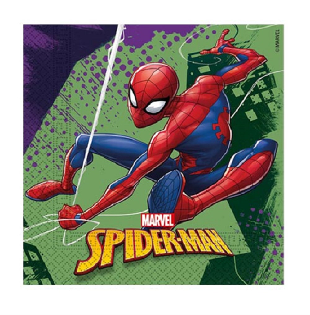 Lisanslı PeçetelerSpiderman Temalı Lisanslı Kağıt PeçeteRoll Up