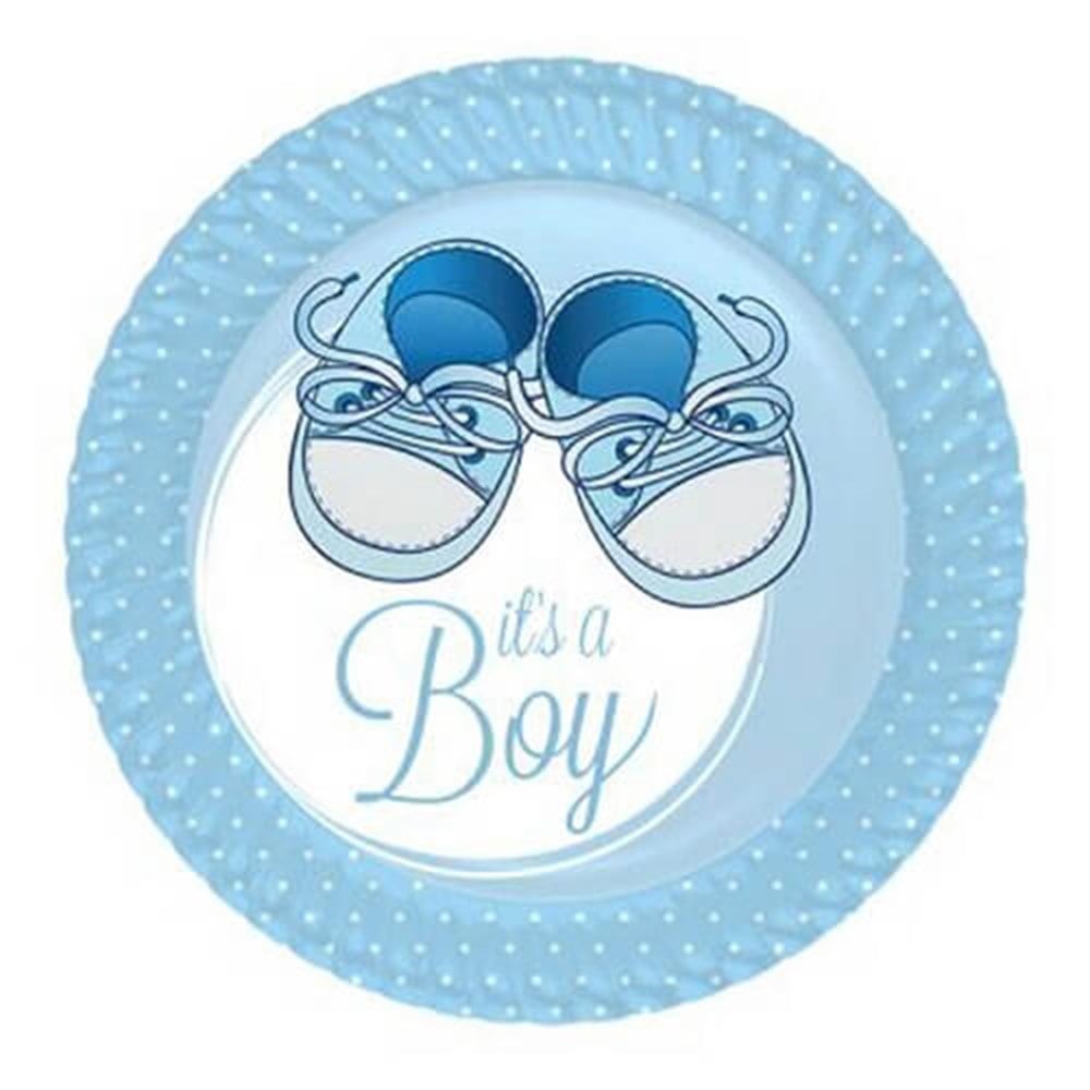 Desenli TabaklarTabak Karton It's a Boy 23cmRoll Up