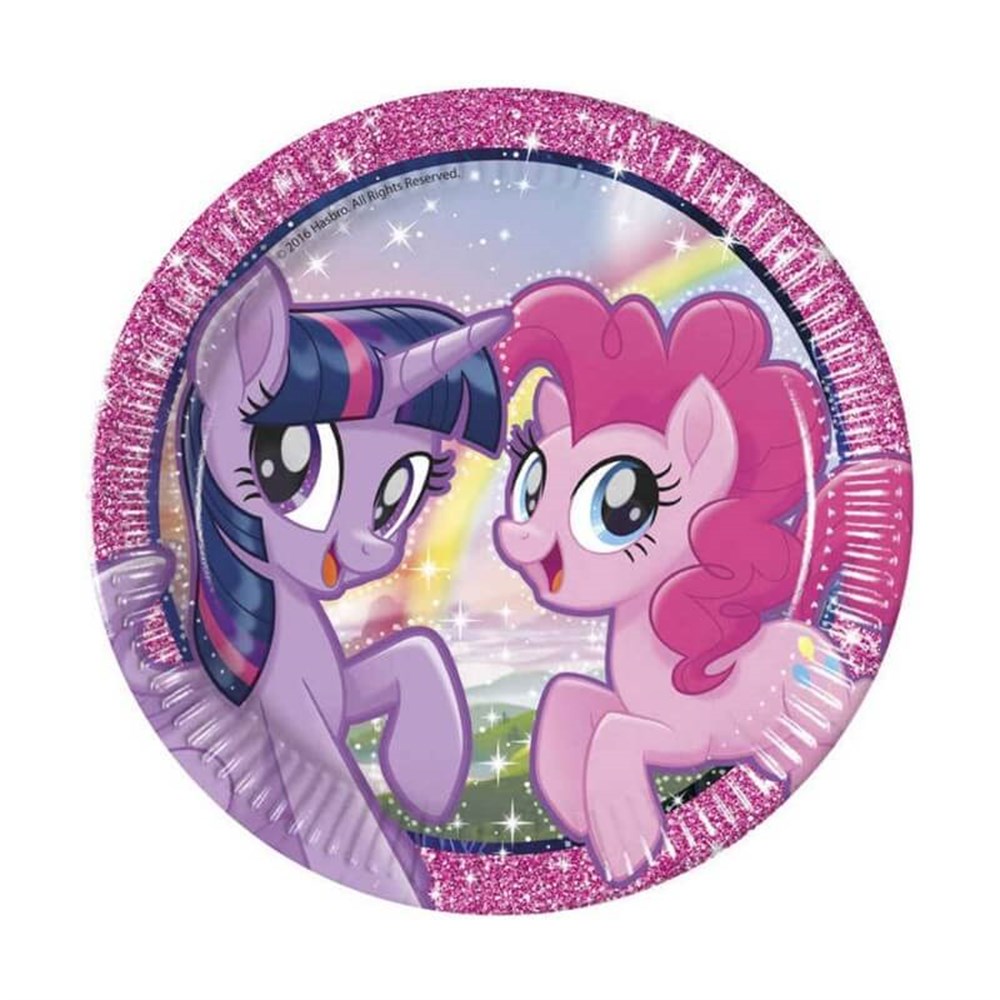 Lisanslı TabaklarTabak Karton Rainbow Pony 23cmRoll Up