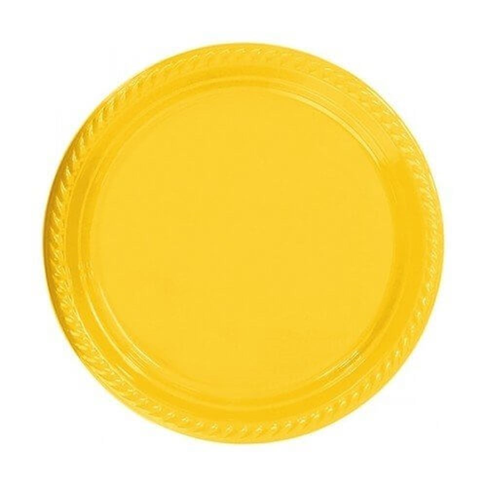 Tabak Plastik 22cm Sarı 25'liRoll Up