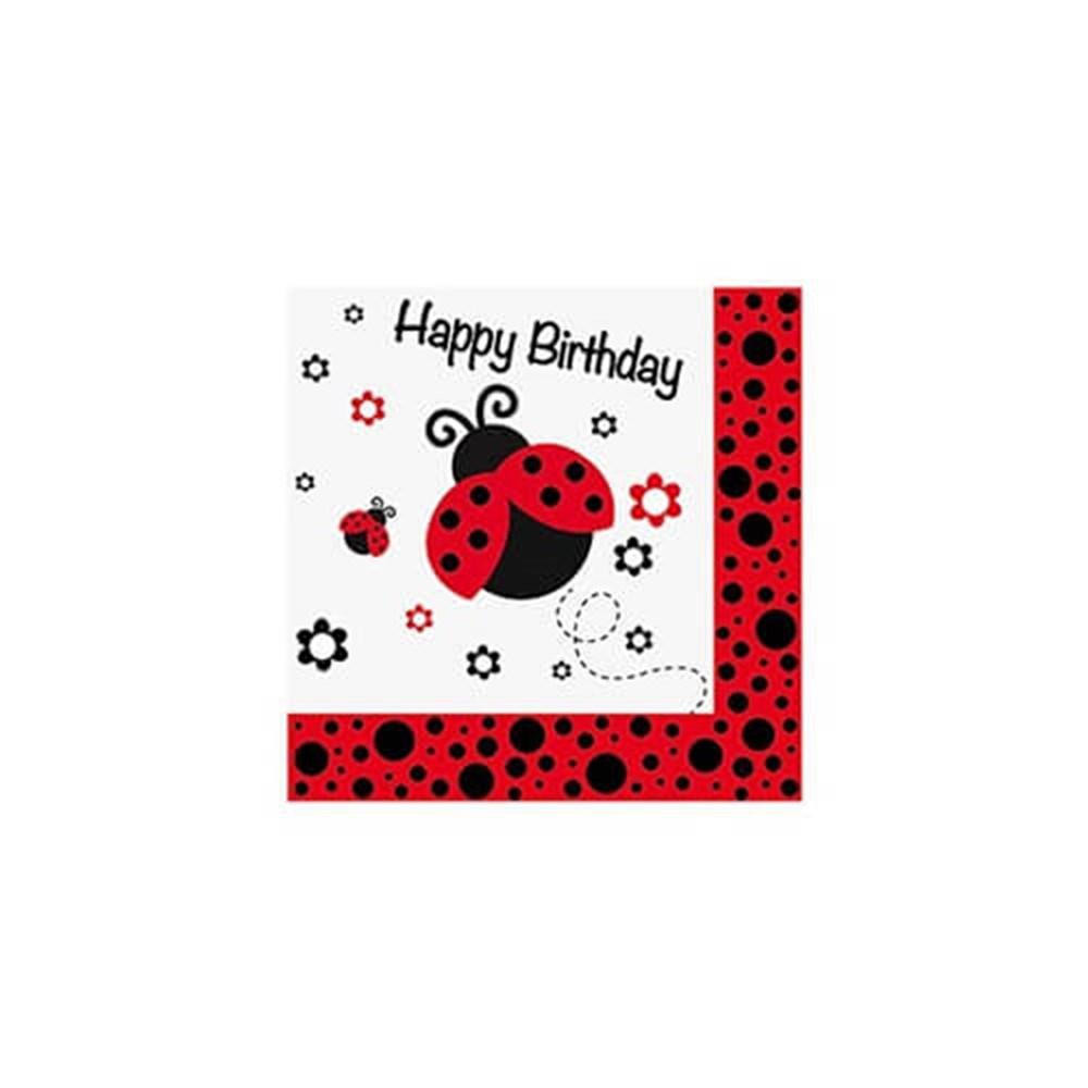 Desenli PeçetelerUğur Böceği Temalı Kağıt PeçeteRoll Up