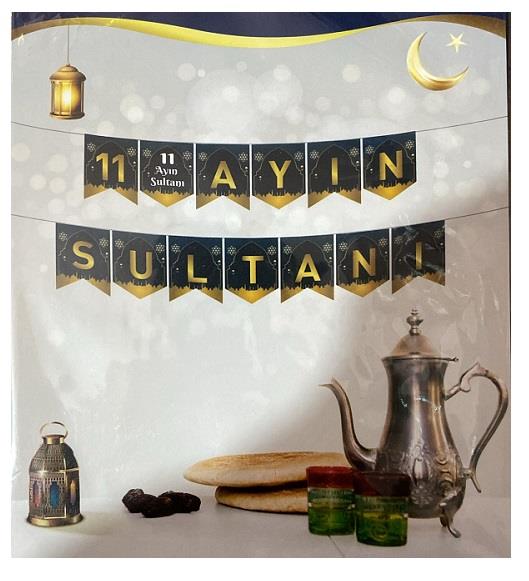 Zigzag Banner11 Ayın Sultanı Baskılı Zigzag Banner Kağıt SüsYerli Üretim