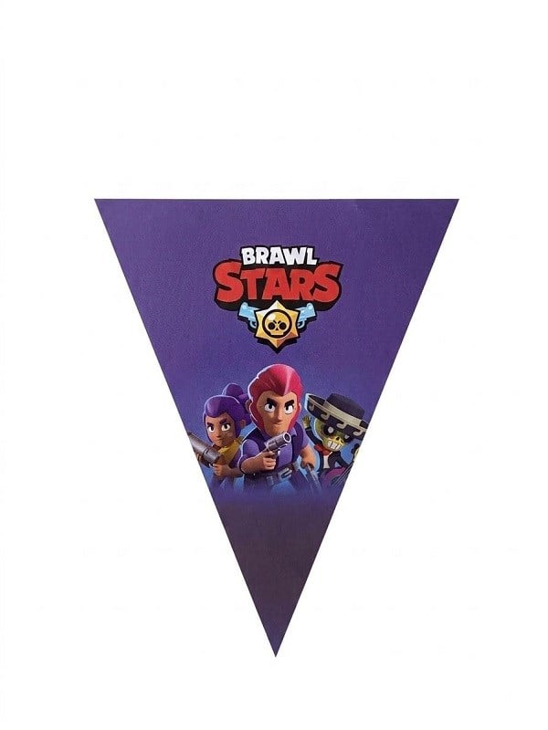 Üçgen Flama Kağıt SüsleriBrawl Stars Temalı Üçgen Kağıt FlamaYerli Üretim