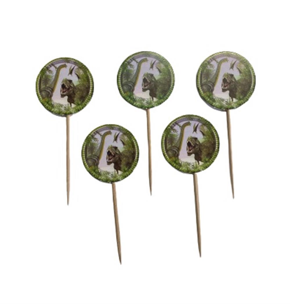 Kürdan ÇeşitleriDinazorlar Konsept Parti Cupcake Kürdan 20 AdetYerli Üretim