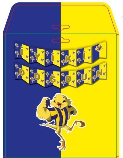 Zigzag BannerFenerbahçe Temalı İyi Ki Doğdun Zigzag Banner Kağıt SüsYerli Üretim