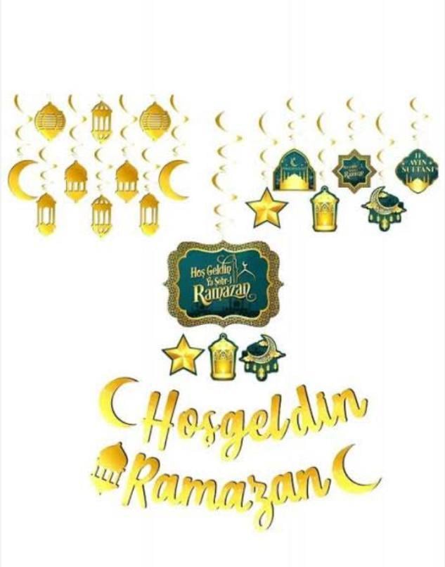 Ramazan Konsept ÜrünleriHoşgeldin Ramazan Konsept Süsleme SetiYerli Üretim