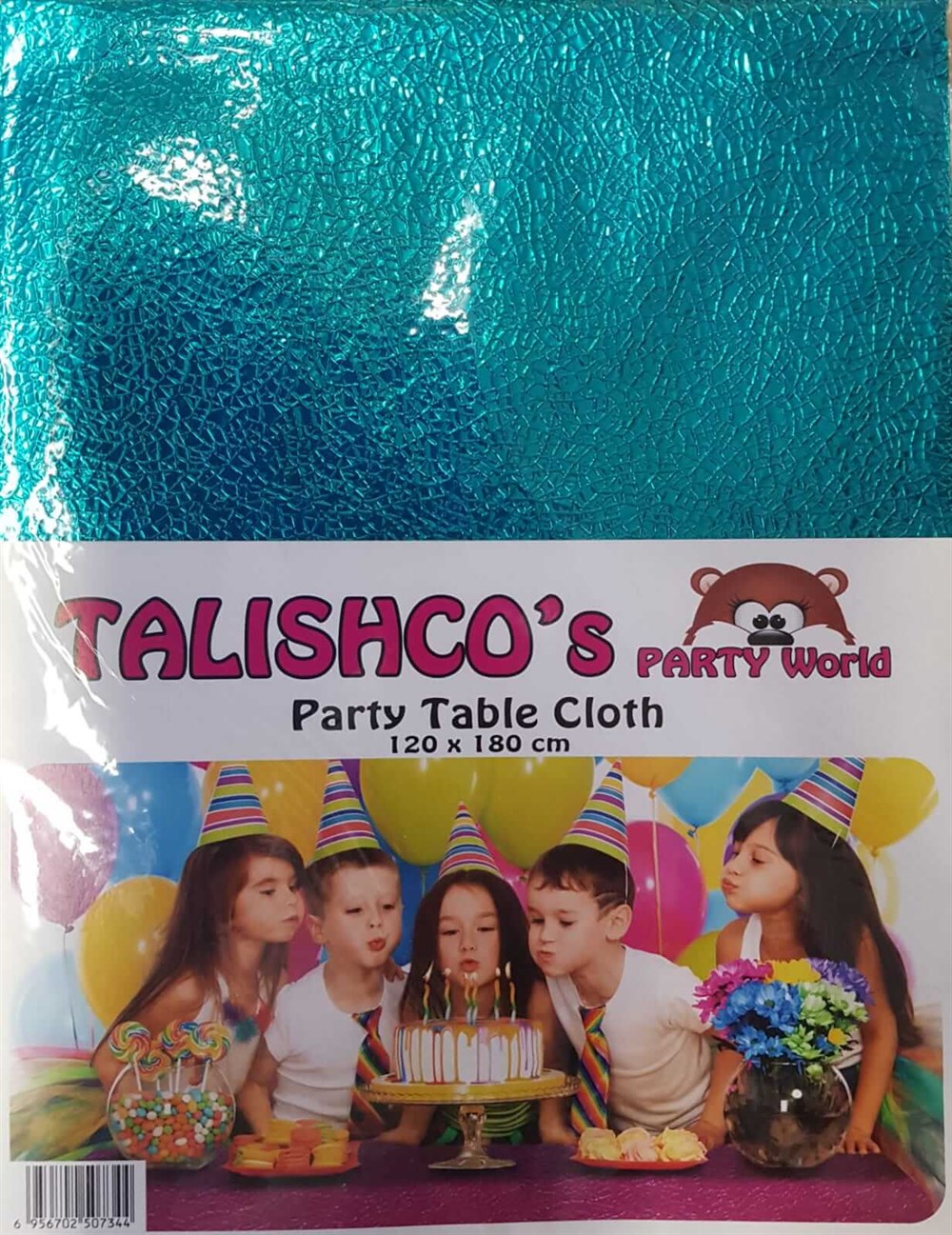 Düz Renk Masa ÖrtüleriMasa Örtüsü Metalize Turkuaz 120x180cmYerli Üretim