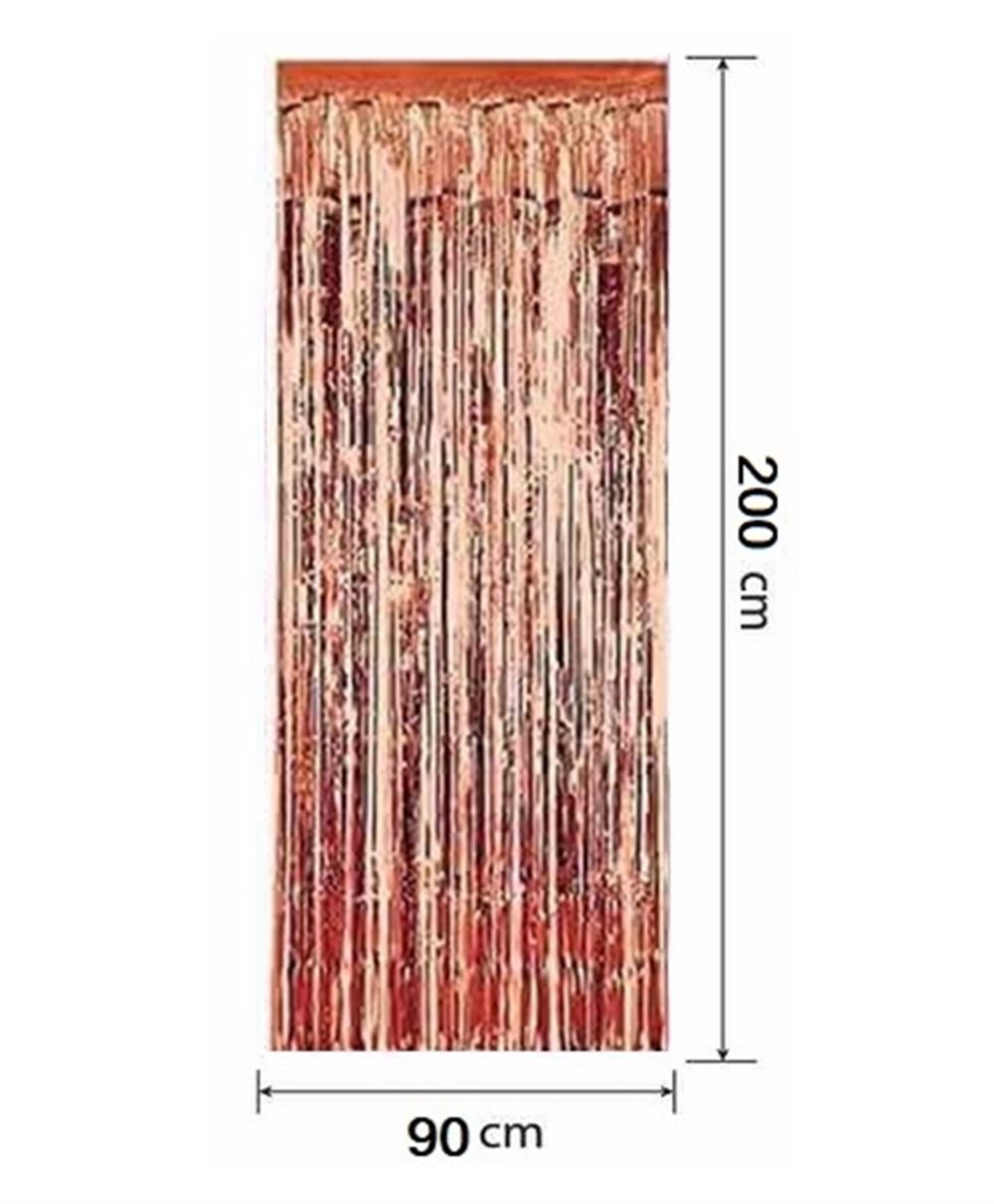 Kapı Perdesi Arka FonlarMetalize Arka Fon Kapı Perdesi 90x200cm Rose GoldYERLİ ÜRETİM