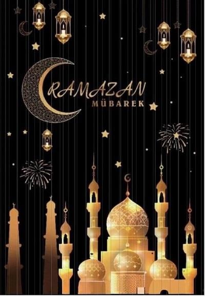 Kapı Perdesi Arka FonlarMetalize Ramazan Baskılı Arka Fon 90x200cmYERLİ ÜRETİM