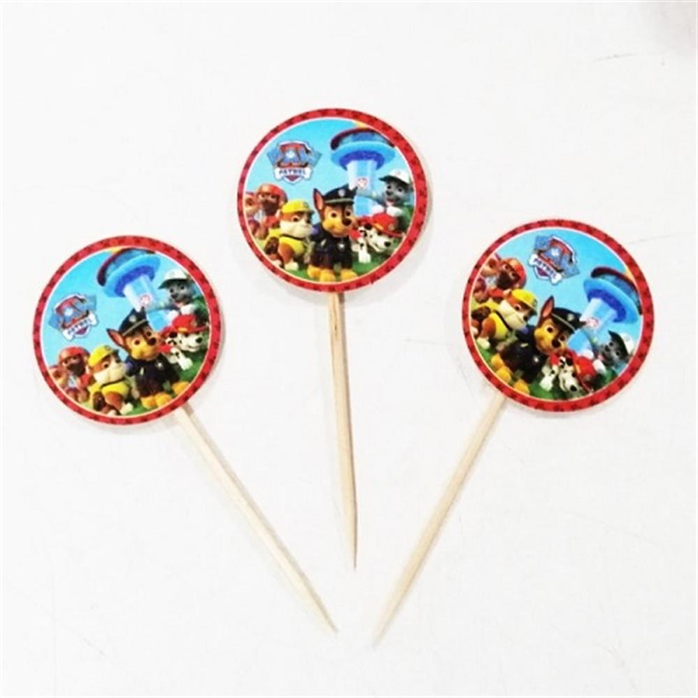Kürdan ÇeşitleriPaw Patrol Konsept Parti Cupcake Kürdan 20 AdetYerli Üretim