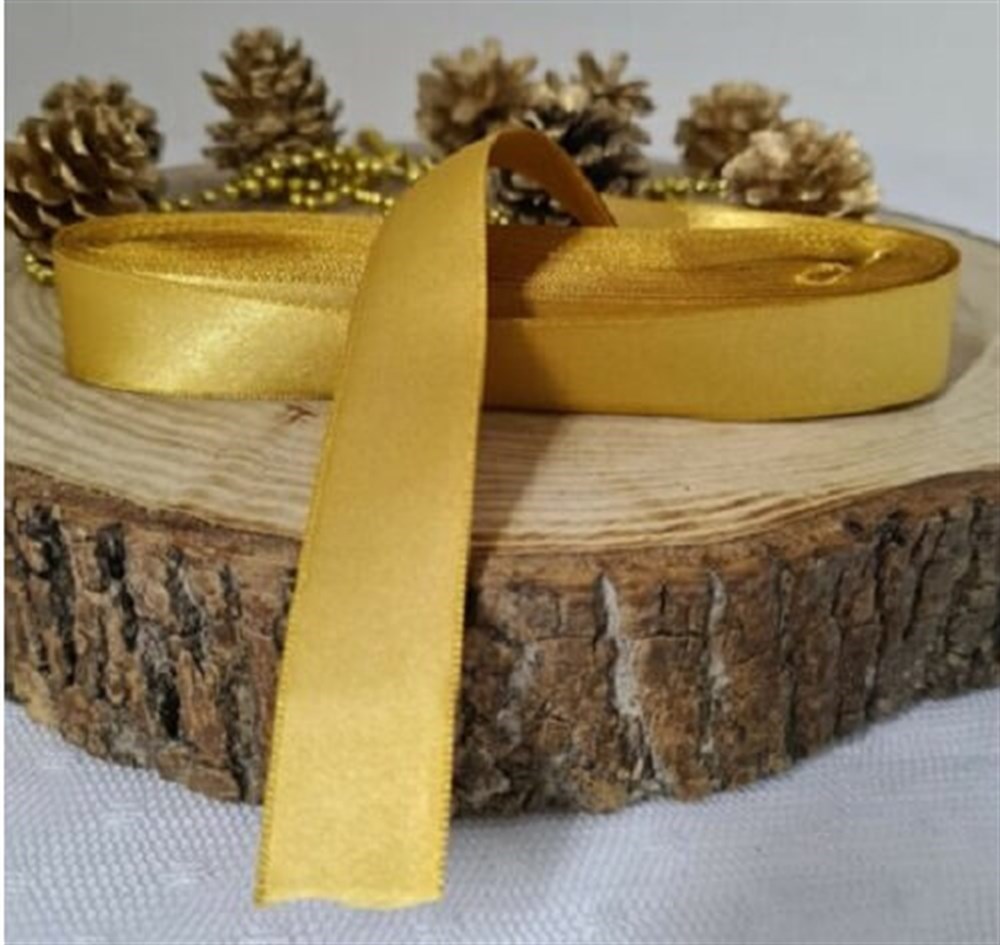 Kurdele ÇeşitleriSaten Kurdele Gold 2cm 10mtYerli Üretim