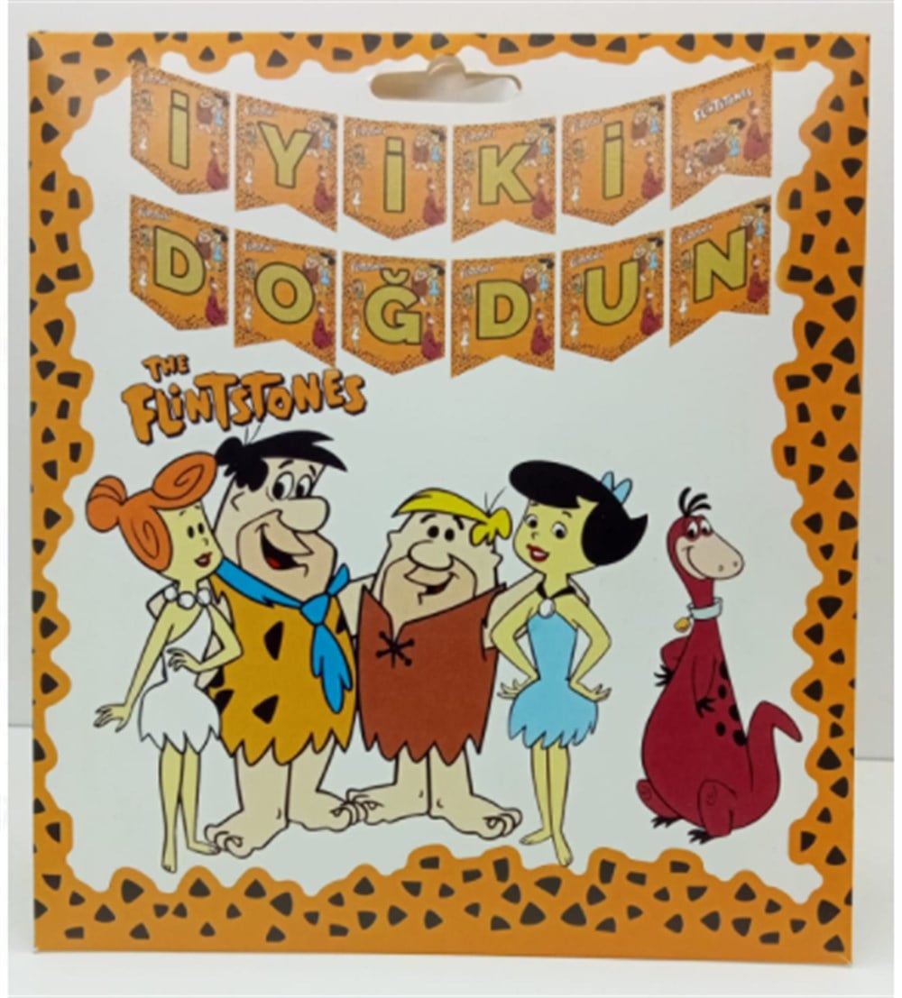 Banner SüslerTaş Devri Temalı İyi ki Doğdun BannerYerli Üretim