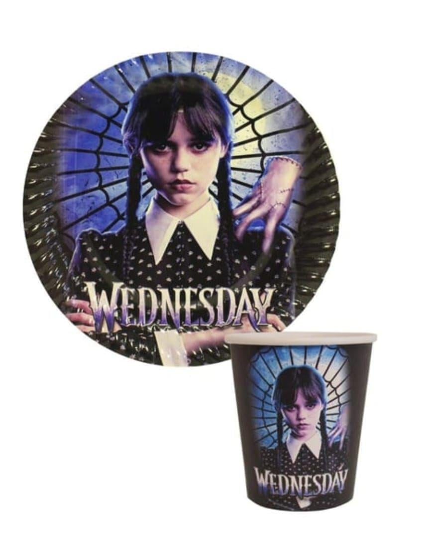 TabaklarWednesday Temalı Kullan At Tabak Bardak Set 8 AdetYerli Üretim