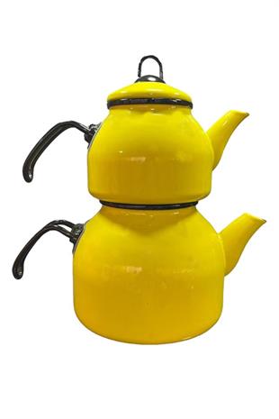 Emaye Çaydanlık Sarı