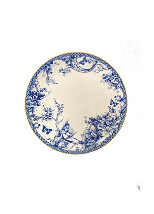 Stoneware Servis Tabağı 6 Adet Blue blanc