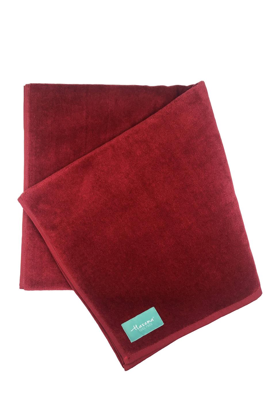 HaşemaHaşema Kadife Bordo Plaj Havlusu 140X70