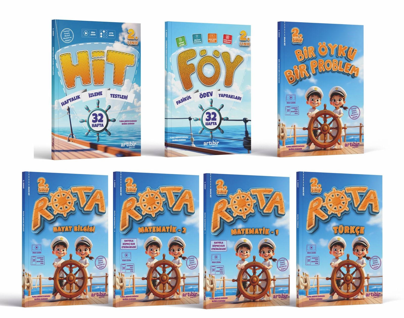 2. SINIF ROTA SET (7 KİTAP) TÜRKÇE +  MATEMATİK 1 + MATEMATİK 2 + HAYAT BİLGİSİ+FÖY+HİT+BİR ÖYKÜ BİR PROBLEM