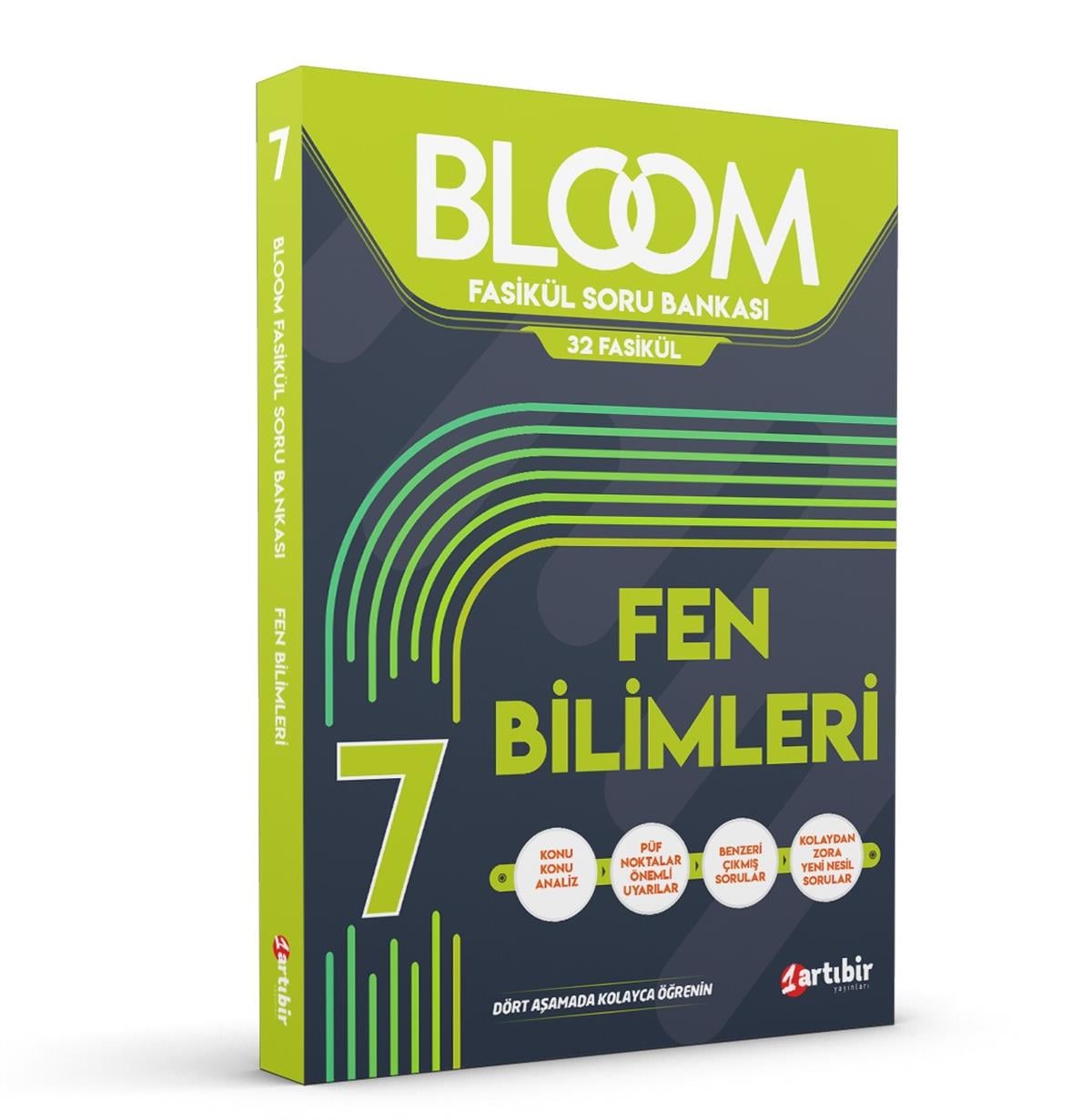 7 Sınıf FEN BİLİMLERİ BLOOM 32 Fasikül Soru Bankası (KOLAYDAN ZORA YENİ NESİL SORULAR)