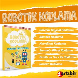 1 Sınıf Robotik Kodlama (Dikkat Geliştirme)---(Sözel ve Sayısal,Bilmece,Bulmaca,Renk,Sembol Kodlama)