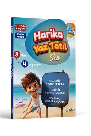 3.Sınıf Yaz Harika Tatil 10 Fasikül+1 Okuma Anlama