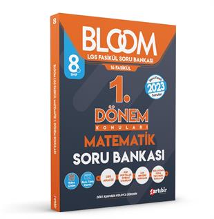 8 Sınıf Bloom LGS 16 FASİKÜL 1 DÖNEM Konuları Matematik Soru Bankası (YENİ ÇIKTI)  (2023)
