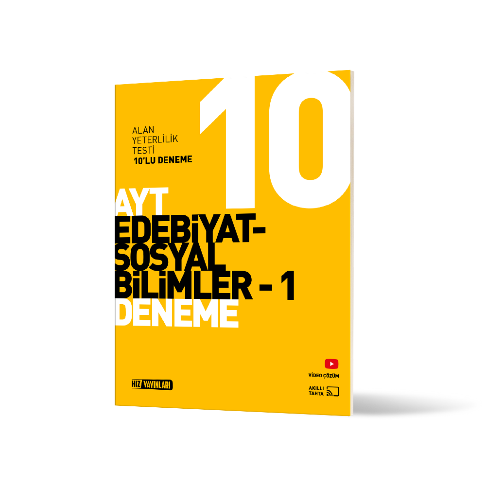 AYT 10 LU TÜRK EDEBİYATI - SOSYAL BİLİMLER -1 DENEME
