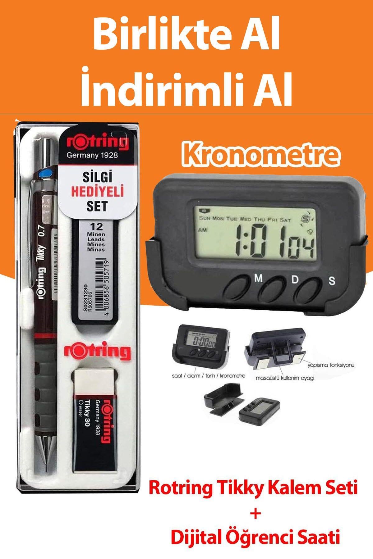Rorting Tikky Kalem Seti+Kronometre Dijital Saat