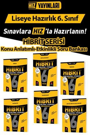 6. Sınıf Hibrit Konu Anlatımlı Etkinlikli Soru Bankası