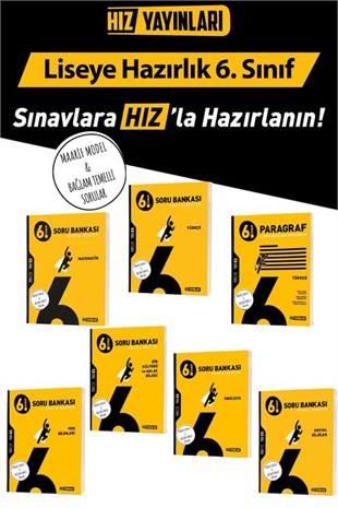 6. Sınıf TÜM DERSLER Soru Bankası Seti Toplam 7 Kaynak 25-26 Sezon Güncel Baskı