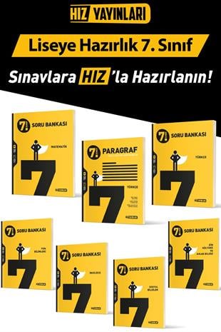 7.Sınıf Tüm Dersler Soru Bankası Seti Güncel Baskı 7 kaynak