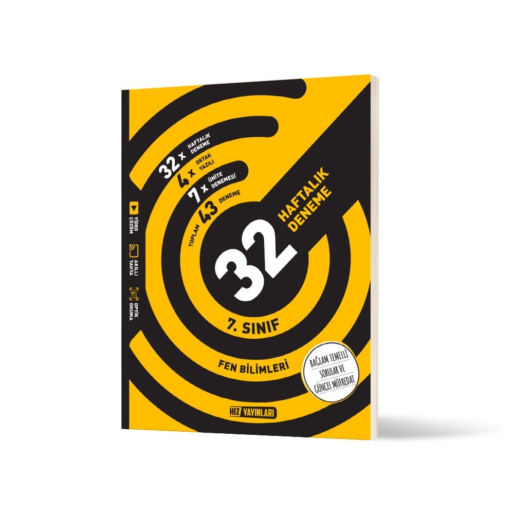 7.SINIF FEN BİLİMLERİ 32 HAFTALIK KAZANIM DENEMELERİ