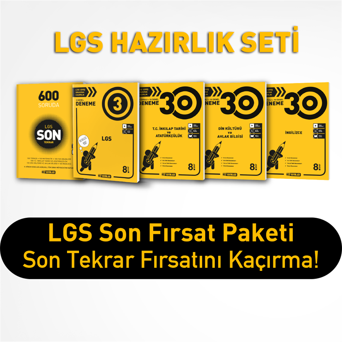 LGS İNKİLAP DİN İNGİLİZCE HAZIRLIK SETİ