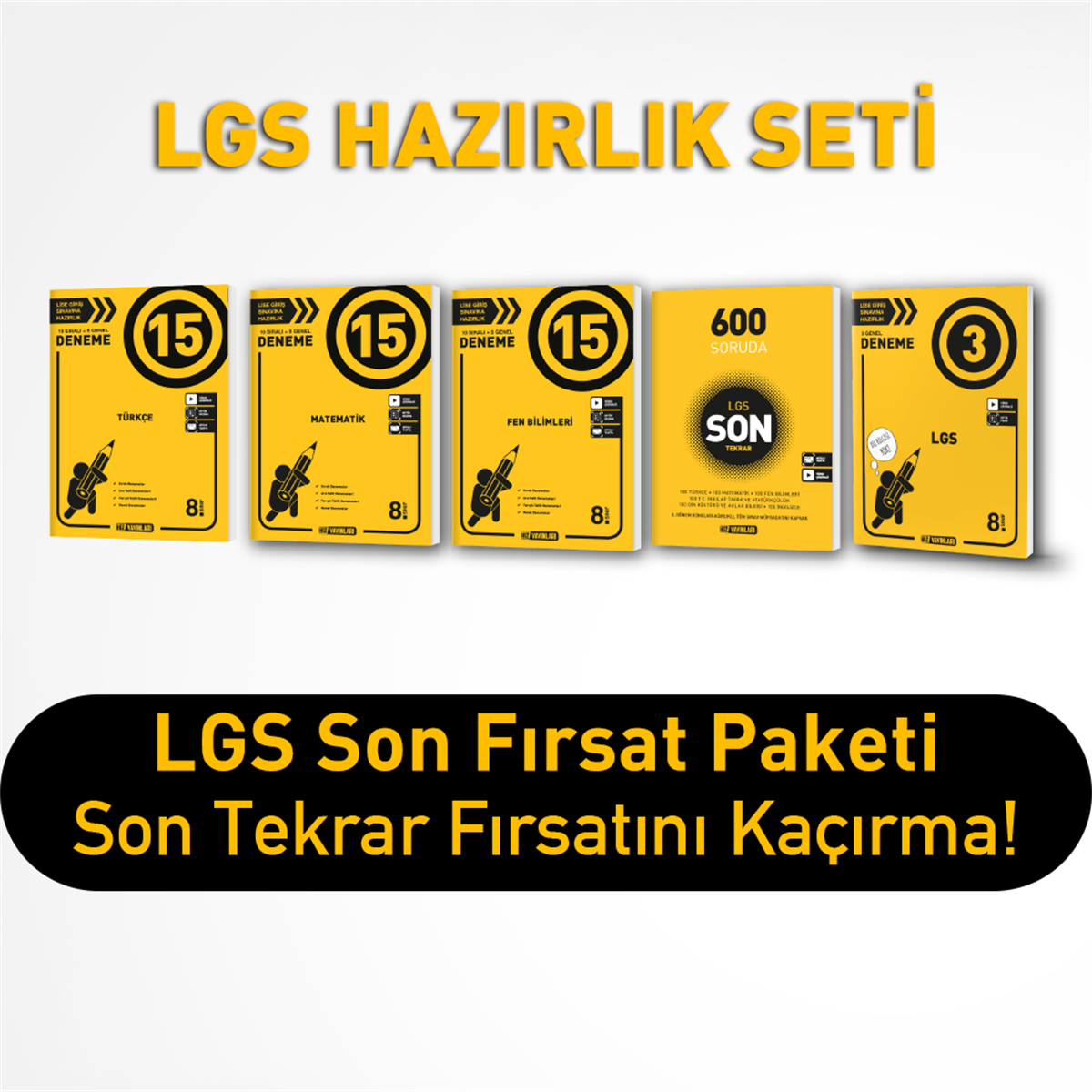 LGS TÜRKÇE MATEMATİK FEN  HAZIRLIK SETİ