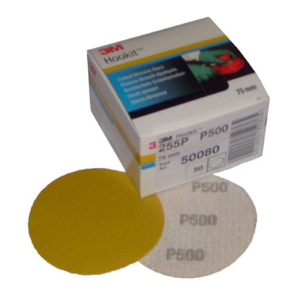 3M 50080 255P Hookit P500 Disk Zımpara 75mm