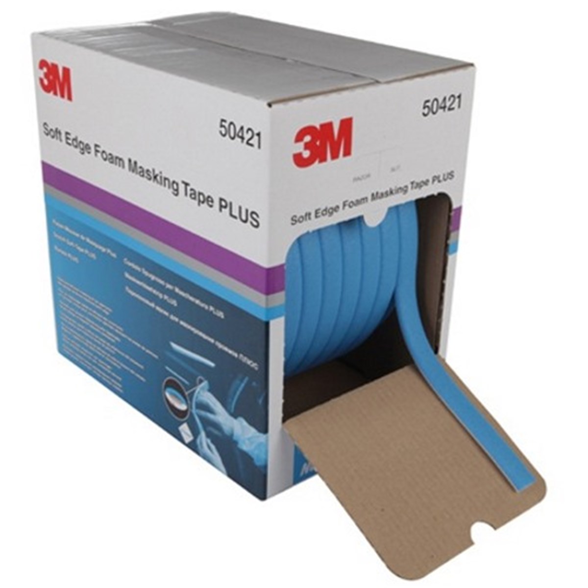 3M 50421 Mavi Köpük Maskeleme Bandı Plus 21mm x 49m