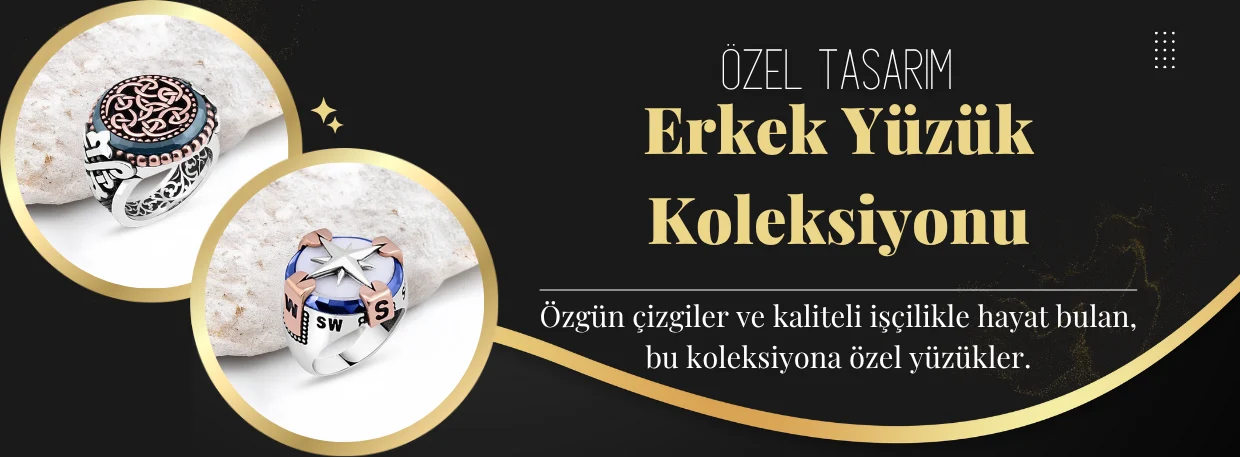 Özel Tasarım Erkek Yüzükleri