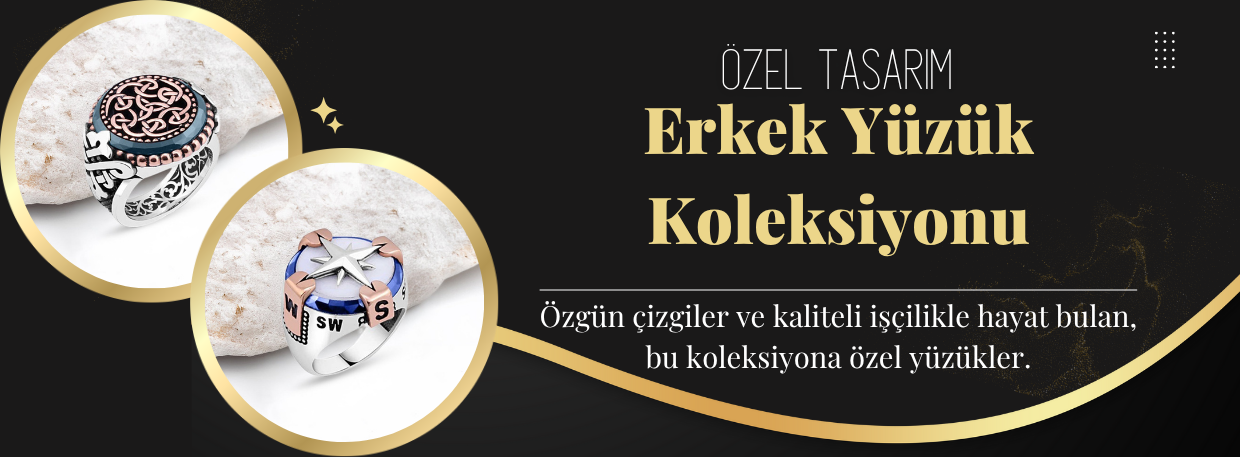 Özel Tasarım Erkek Yüzükleri