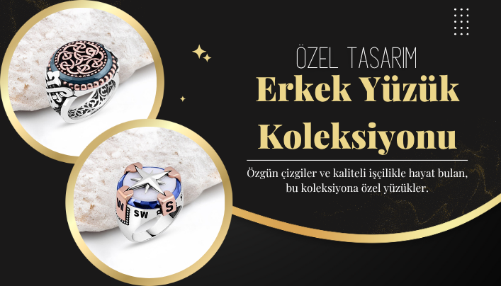 Özel Tasarım Erkek Yüzükleri Mobil