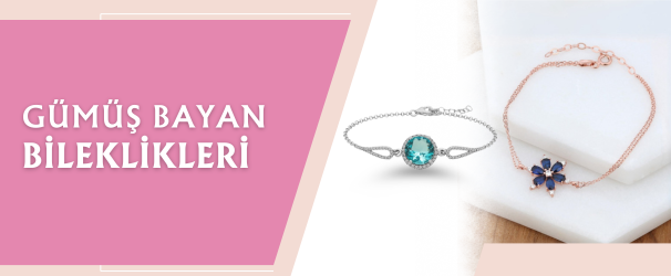 Gümüş Bayan Bileklikleri
