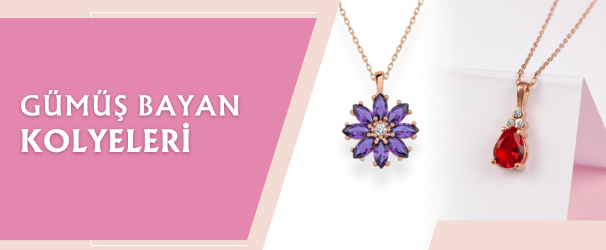 Gümüş Bayan Kolyeleri