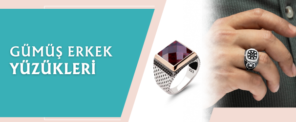 Gümüş Erkek Yüzükleri