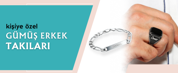 Kişiye Özel Gümüş Erkek Takıları