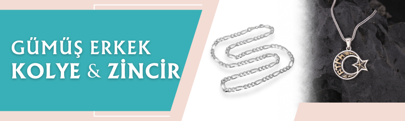 Gümüş Erkek Kolye ve Zincirleri
