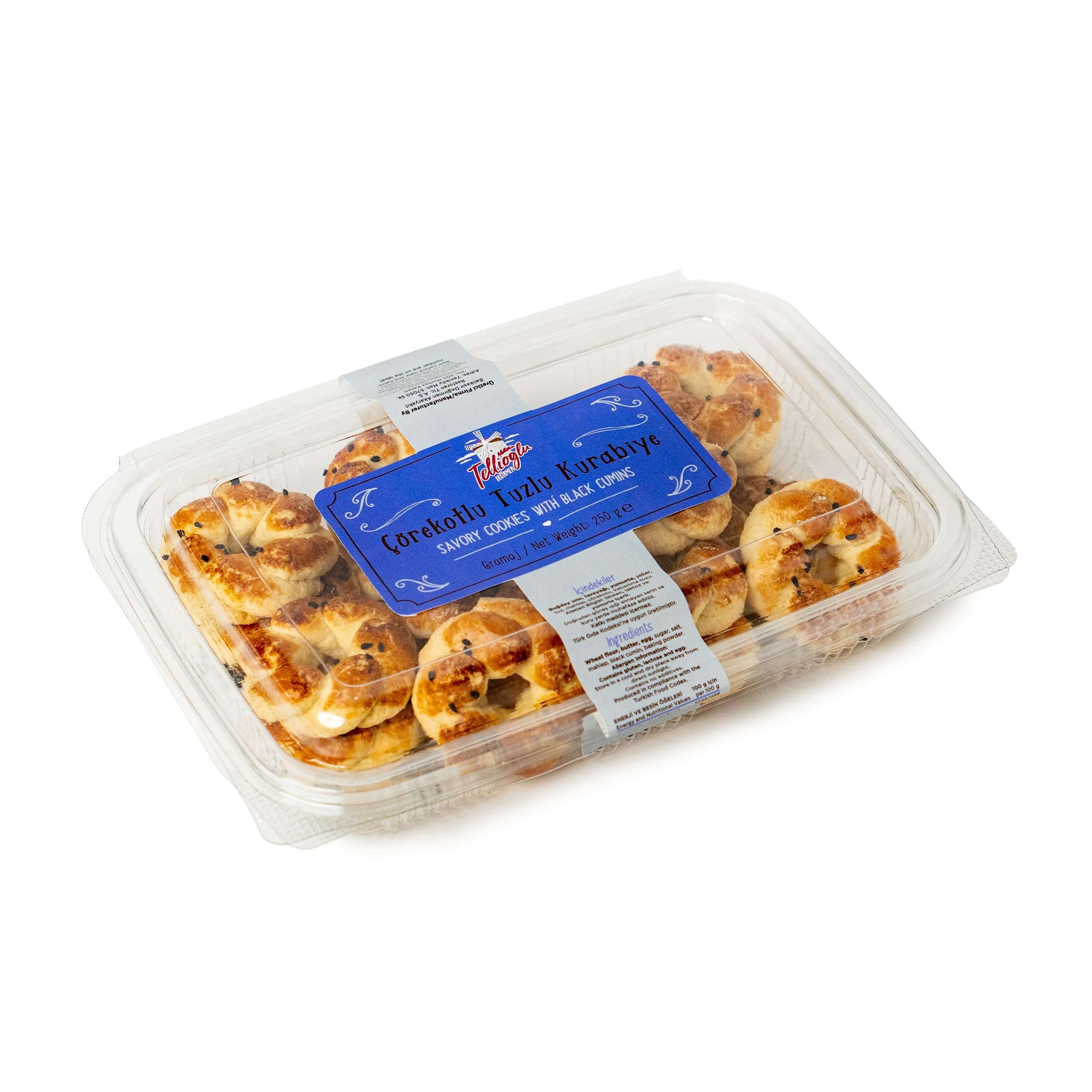 Çörekotlu Tuzlu Kurabiye 250 G