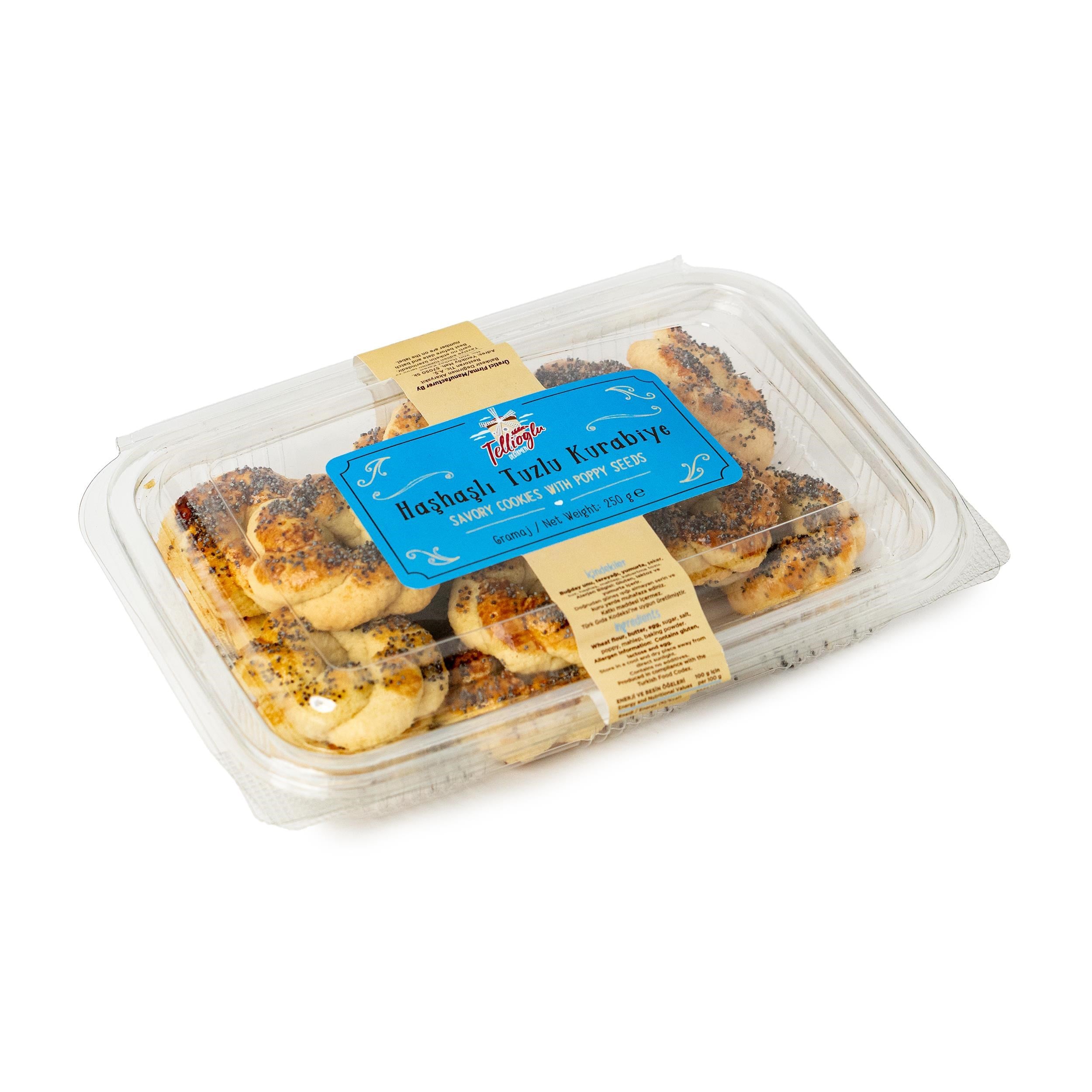 Haşhaşlı Tuzlu Kurabiye 250 G