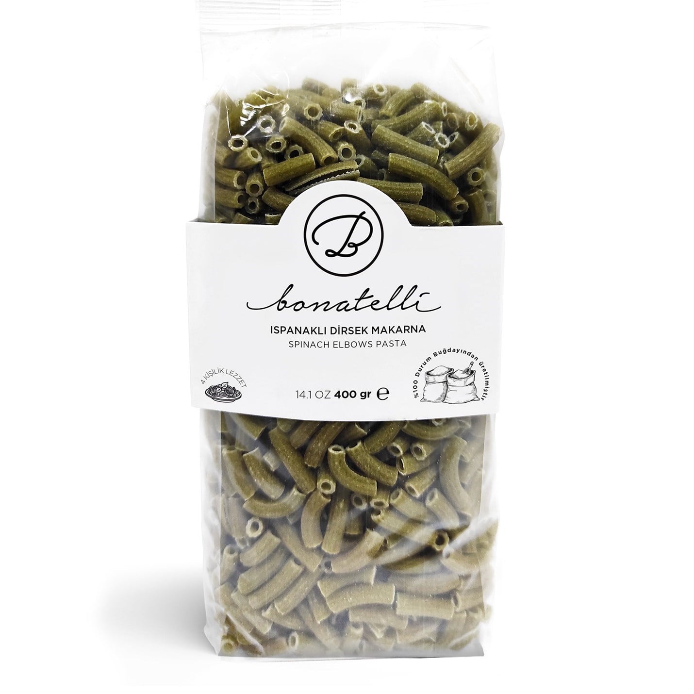 Ispanaklı Dirsek Makarna 400Gr
