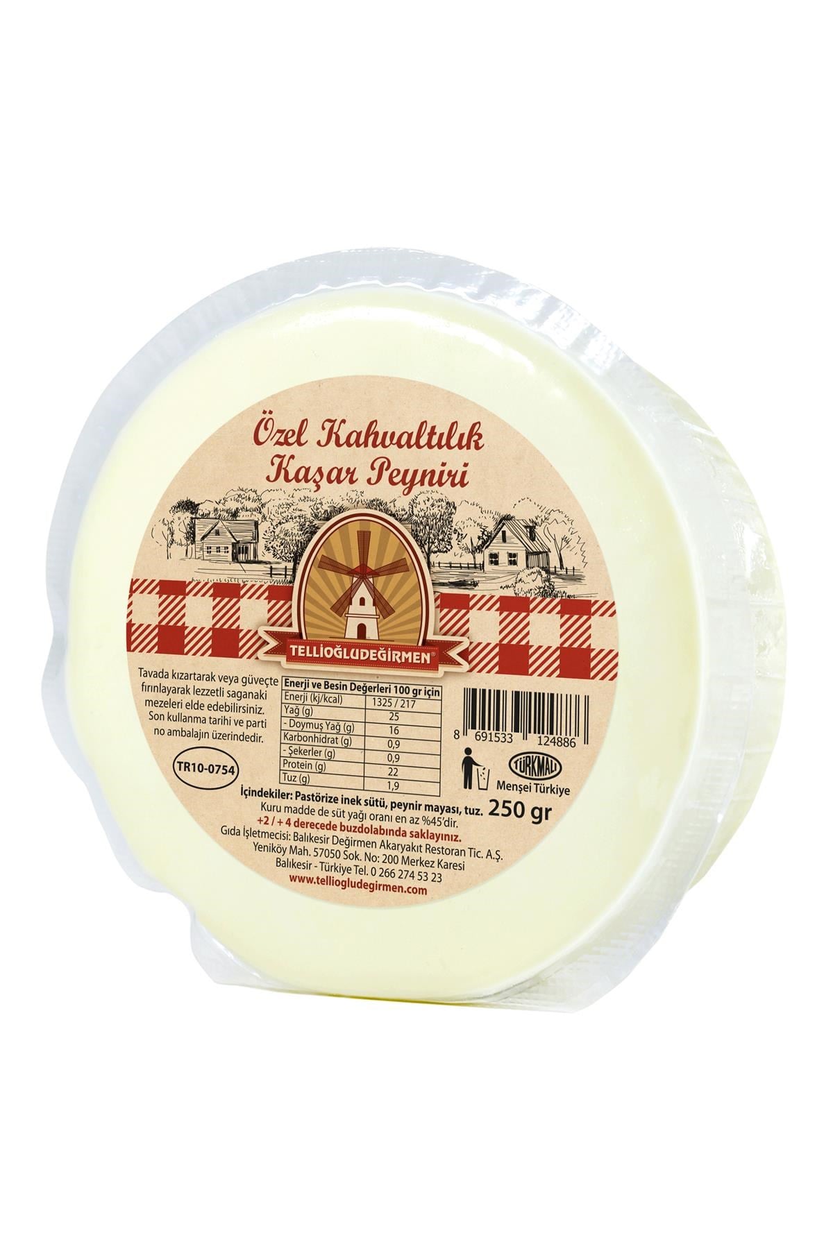 Kaşar Peyniri 250 Gr